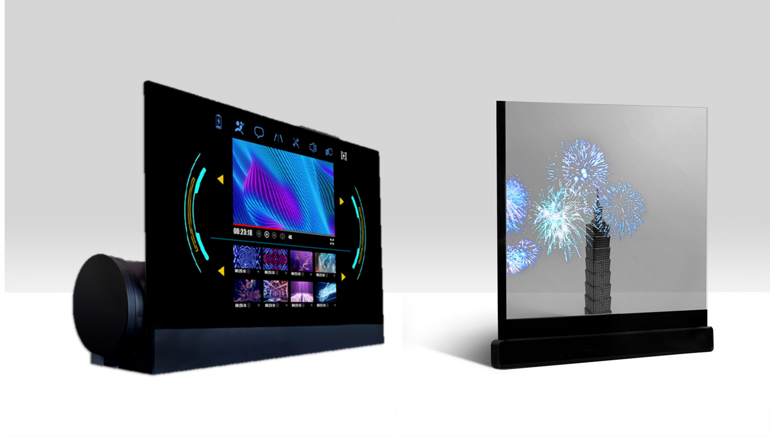 可捲式、折疊性、高透明